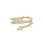 5.15G YELLOW GOLD RING WITH DIAMONDS - A3531
