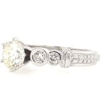 6.47 GR WHITE GOLD RING WITH DIAMONDS - IGI - R11204