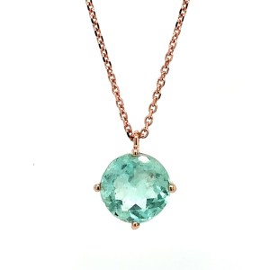 14K ROSE GOLD CHOKER 2.46 GR WITH 2.26 CARATS OF DIAMONDS - PND40301