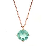 14K ROSE GOLD CHOKER 2.46 GR WITH 2.26 CARATS OF DIAMONDS - PND40301