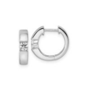 18K GOLD EARRINGS WITH NATURAL DIAMONDS FOR 0.32 CT - 837 NAT