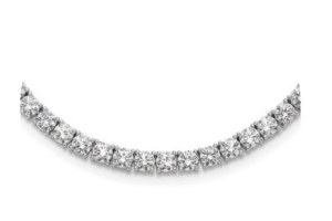 26.6 GRAMS LAB GROWN DIAMOND TENNIS-TYPE GOLD NECKLACE - 214/W CLASSIC