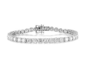 11.10 GR GOLD TENNIS BRACELET WITH NATURAL DIAMONDS FOR 6 CT - 106 BR CLASSIC 14K NAT