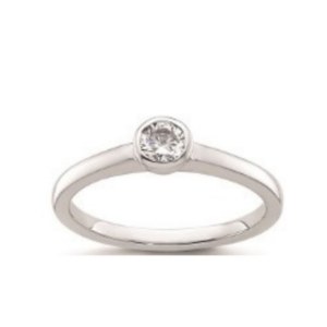 GOLD RING WITH LAB GROWN DIAMONDS - 407 LG