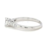 2.15 GR WHITE GOLD RING WITH CENTRAL DIAMOND + SIDE BRILLIANTS - RNG40401