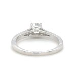 2.15 GR WHITE GOLD RING WITH CENTRAL DIAMOND + SIDE BRILLIANTS - RNG40401