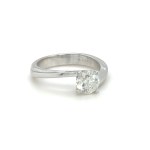 3.93 GR NATURAL WHITE GOLD RING WITH DIAMONDS - RNG40904