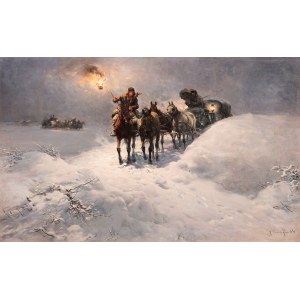 Alfred Wierusz-Kowalski, Nocna jazda, przed 1892