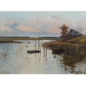 Józef Chełmoński, Kaczki nad wodą, 1886
