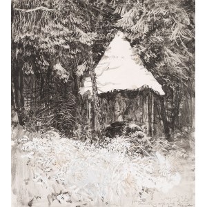 Leon Wyczółkowski, Paśnik w lesie, 1927