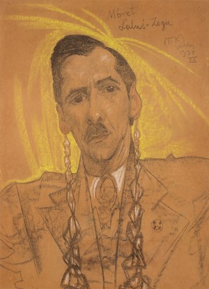 Stanisław Ignacy Witkiewicz Witkacy, Portret Antoniego Krahelskiego, 1934