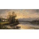 German School, 19th Century, Mountain Lake Landscape