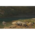 Carl Heyn (German, 1843-1906), Alpine Lake Landscape