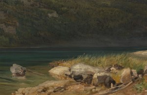 Carl Heyn (German, 1843-1906), Alpine Lake Landscape