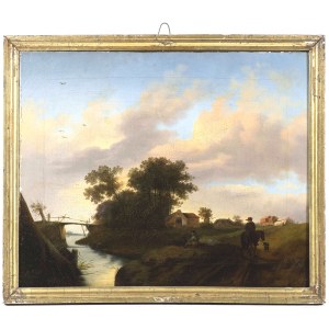Printer 18th century, Landscape with staffage figures