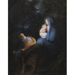 Painter probably 18th century, Rest on the Flight into Egypt