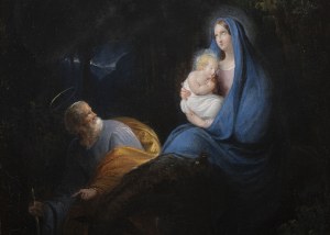 Painter probably 18th century, Rest on the Flight into Egypt