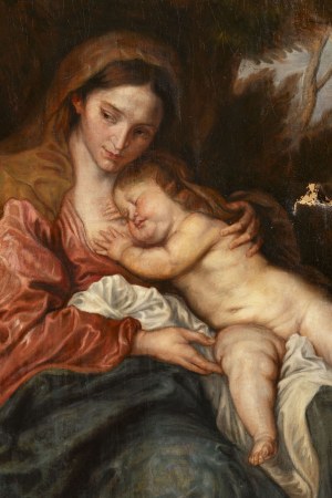 Painter probably 18th Century, after Anthonis van Dyck, The Rest on the Flight into Egypt