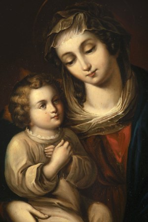 19th-century Painter, Madonna and Child