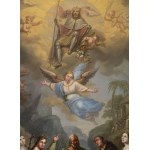 Václav Markovský, Biblical scene of St. Wenceslas on clouds surrounded by angels
