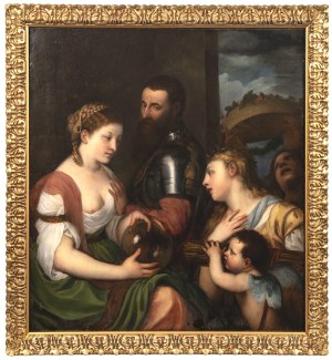 Painter 18h century After Titian, The Allegory of Marriage