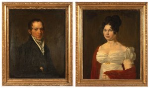 Painter 19th century., Pair of Biedermeier paintings