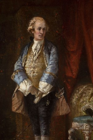 Agathon Klemt. (1830 - 1889), Portrait of an Elegant Man