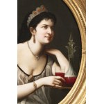 19th century painter, Lady with a Glass of Wine