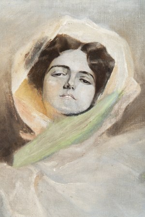 Artist Unknown (circa 1900), Portrait of a Woman with a Shawl