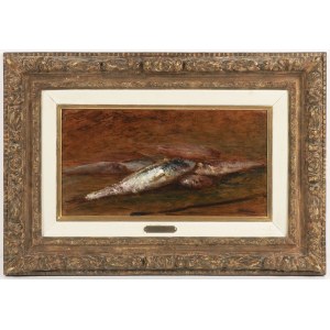Ziem Félix. (1821 Beaune - Paris 1911), Still Life with Mackerel