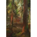 Miloslava Vrbová (Czech, 20th Century), A Forest Interior