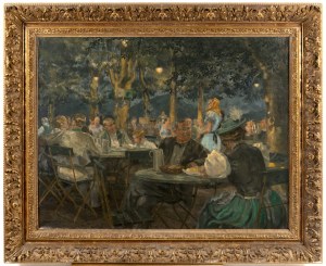 Louis Hermanus Hendricus Schutte (1904-1979), Garden cafe scene.