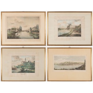 Four engravings landscapes