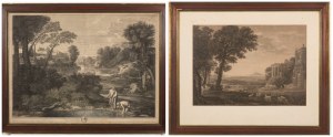 Two landscape engravings