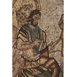 Mosaic relief representing a historical scene