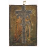 Greek, 19th Century., Greek Icon of Saints Constantine and Helen