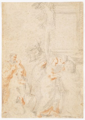Italian, Late 16th or 17th Century, Figure Studies for The Visitation