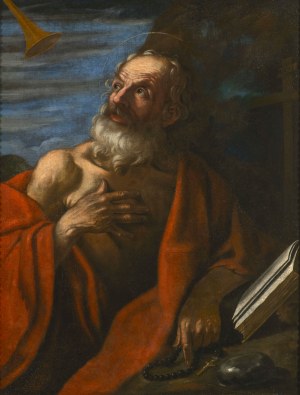 Bolognese Master of the 17th Century, The St. Jerome hears the trumpets of the Last Judgment