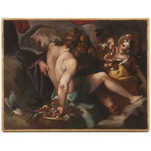 Bohemian Mannerist Master, 17th Century, Lot and His Daughters