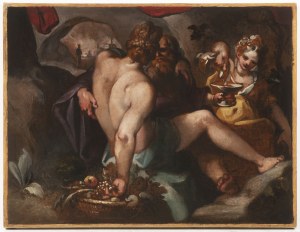 Bohemian Mannerist Master, 17th Century, Lot and His Daughters