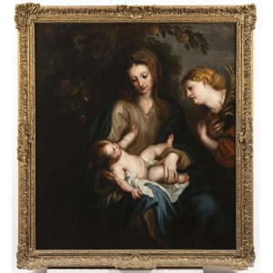 Thomas Willeboirts Bosschaert (1613/14-1654) - attributed, Virgin and Child with Saint Catherine of Alexandria