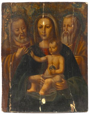 17th Century Painter (European School), The Madonna and Child with Two Saints