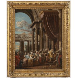 Venetian master 18th century circle of the Gurdi family, ESTER BEGS KING AHASVEROS FOR SALVATION THE JEWS