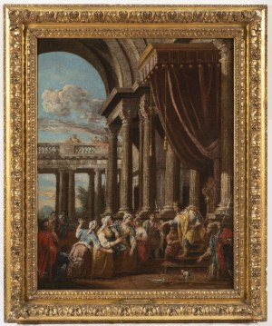 Venetian master 18th century circle of the Gurdi family, ESTER BEGS KING AHASVEROS FOR SALVATION THE JEWS