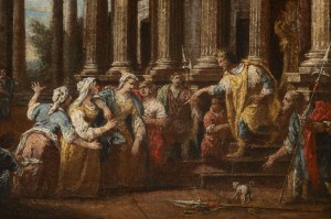 Venetian master 18th century circle of the Gurdi family, ESTER BEGS KING AHASVEROS FOR SALVATION THE JEWS