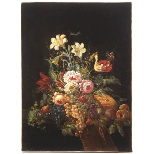Bohemian / Southern German Master , Late 17th / Early 18th Century, Still Life of Flowers and Fruit