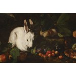 Roman School, 18th Century, A Still Life with a Rabbit and Fruit