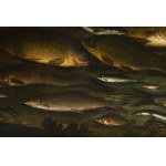 Central European Master, 17th century, Caught fish on the shore