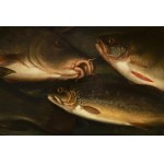 Central European Master, 17th century, Caught fish on the shore