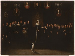 German master of the 17th century, HABSBURG RULER SURROUNDED BY HIS MINISTERS AND DEPUTIES